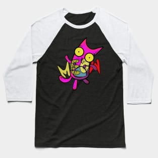 Graffiti cat art hand painted Baseball T-Shirt